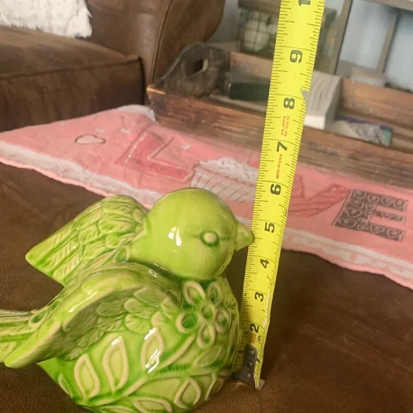 Green Ceramic Bird Figurine - Picture 6 of 6